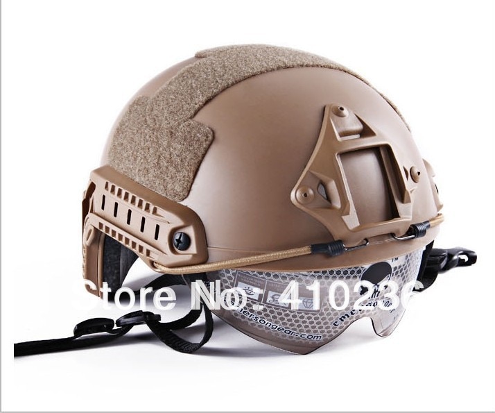2015NEW Emerson 빠른 헬멧 보호 고글 기본 점프 유형 헬멧 군사 장난감 총 헬멧 블랙 8818